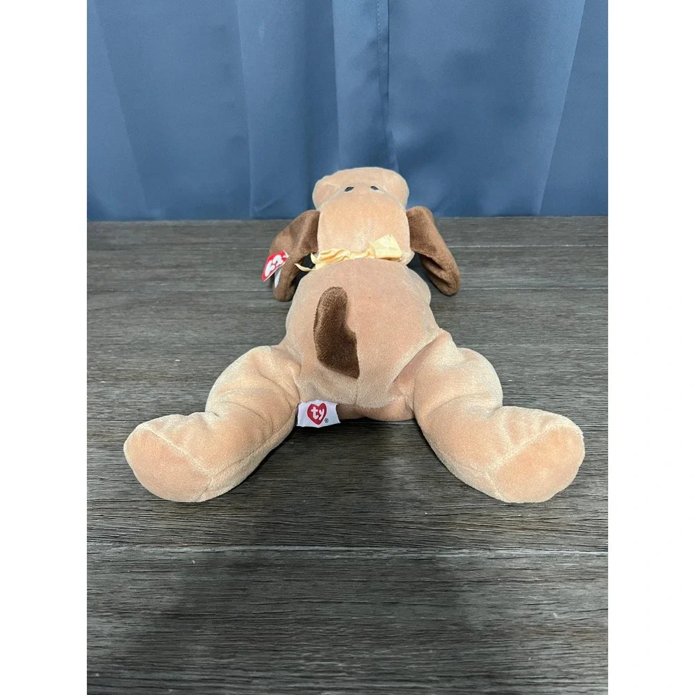 Vintage 1994 Ty Pillow Pal Woof Puppy Tan Dog Plush Stuffed Animal Toy 3003